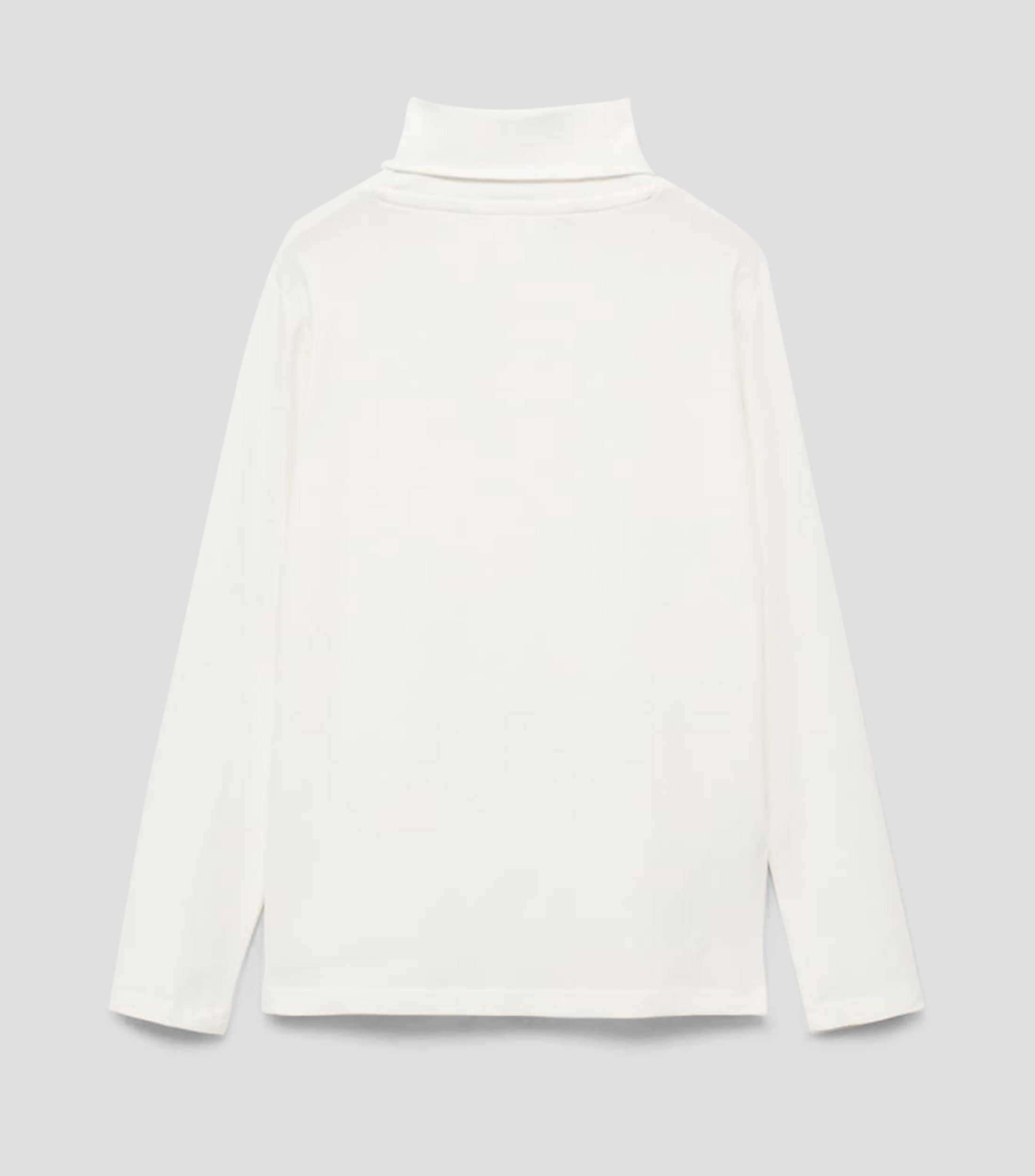 Playera cuello alto manga larga lisa Niño